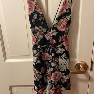 Black and Rose Romper